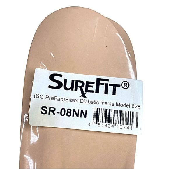 SureFit (SQPreFab) Bilam Diabetic Insole Model 628 SR-08NN NEW - Picture 2 of 3